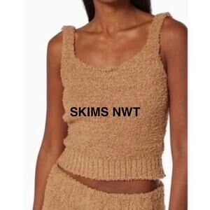 SKIMS Lounge Tank Top Fuzzy NWT XS